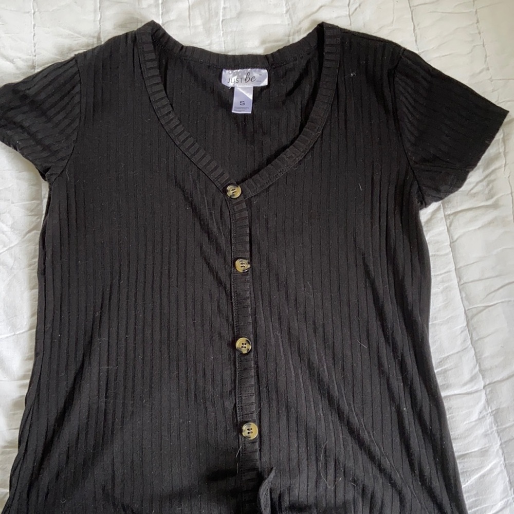Black Button Up Blouse